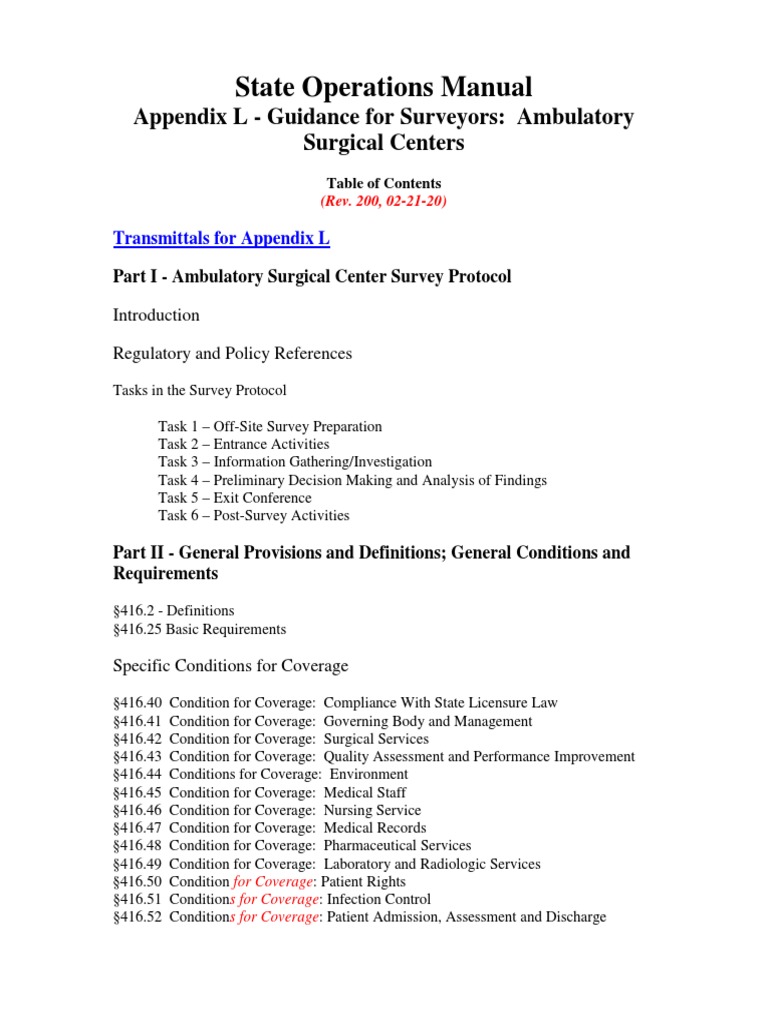 State Operations Manual Appendix Z