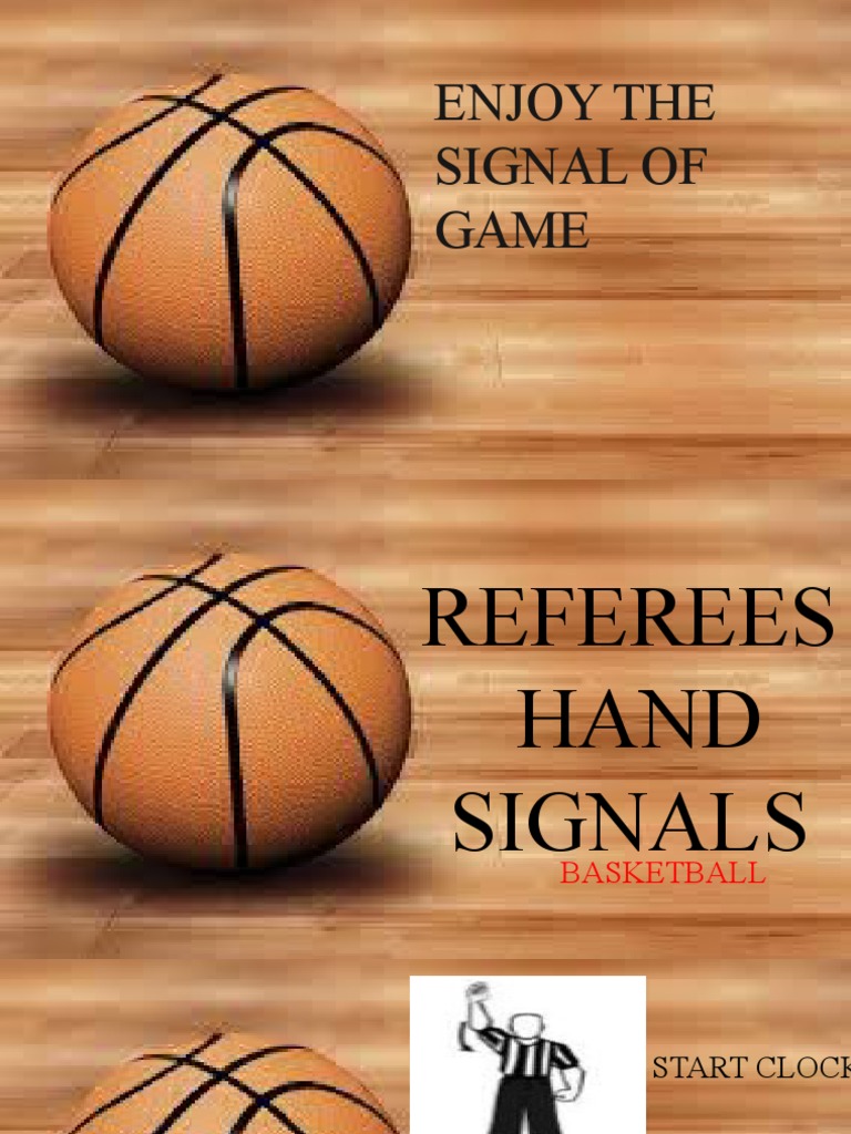 Basketball Referee Hand Signals Guide | PDF