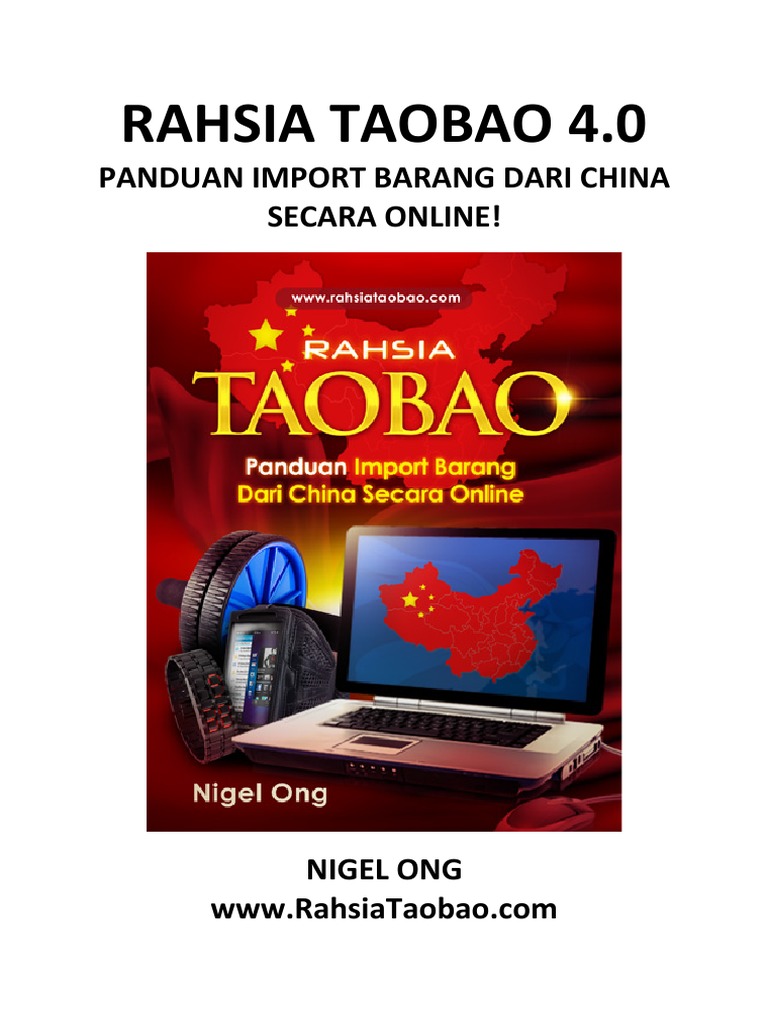Book Panduan Rahsia Import Barang China Online Taobao 4 0 Pdf