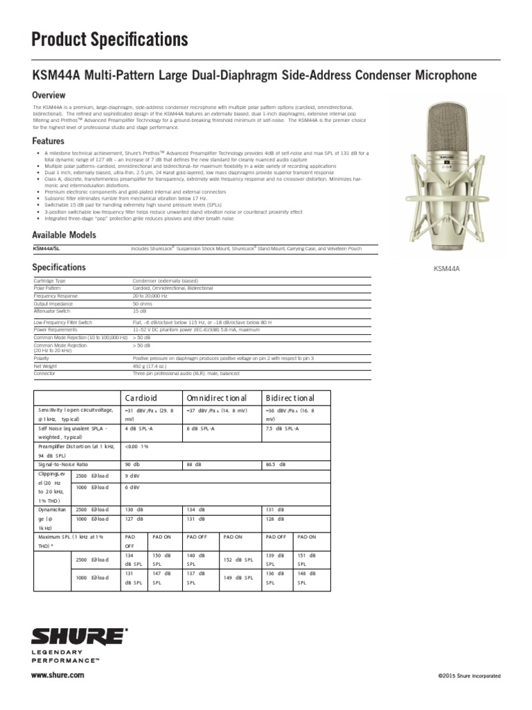 Product Specifications Product Specifications | PDF | Microphone | Waves