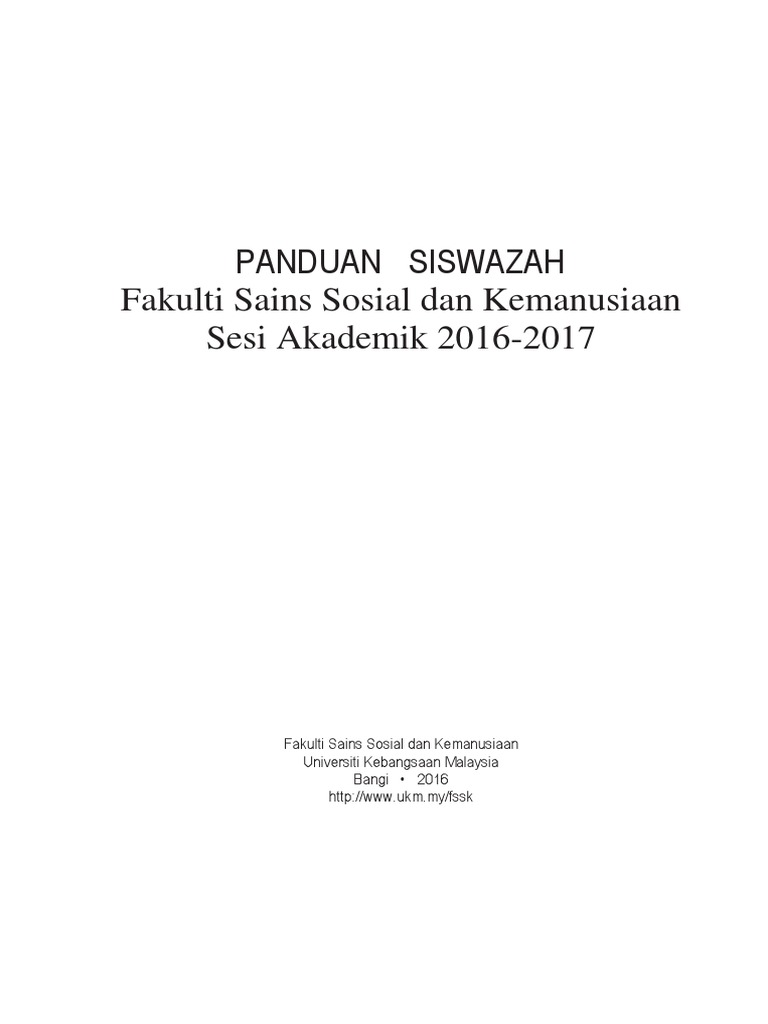 Buku Panduan Siswazah Min PDF  PDF