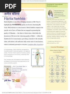 Harita Samhita Pdf Meditation Mind Body Interventions