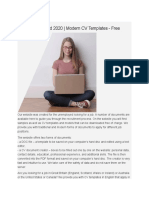 Resume 2019 and 2020 - Modern CV Templates - Free