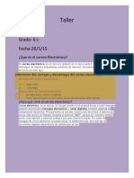 Taller: Nombre: Grado: 6 C Fecha:20/5/15