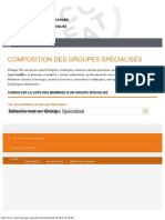 Composition des Groupes Spécialisés - CCFAT