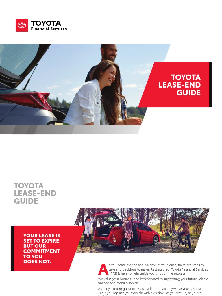 TFS Lease-End Guide Feb2020 PDF | PDF | Fee | Toyota