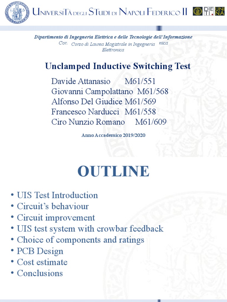 UIS Test for Inductive Switching Evaluation | PDF | Electrical Network ...