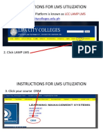 Instructions For LMS Utilization