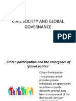 Citizen participation and the UN's role in global governance