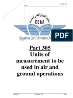 Units of Measurement To Be Used in Air and Ground Operations