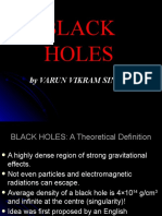 Black Holes: by Varun Vikram Singh