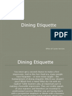 Dining Etiquette: Office of Career Services