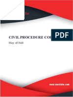 Code of Civil Procedure - Model Note - Stay of Suit PDF