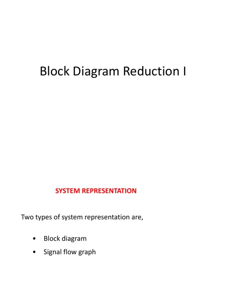 6.block Diagram Reduction Technique