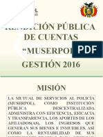 MUSERPOLRendicion Publica de Cuentas