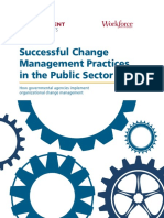 Successful Change Management Practices in The Public Sector