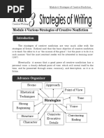 Module 4 Various Strategies of Creative Nonfiction