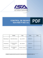 ISA-HSE-P-002 V00 Control de registros.docx