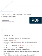 Evolution of Mobile Communication: From 2G EDGE to 3G and Beyond