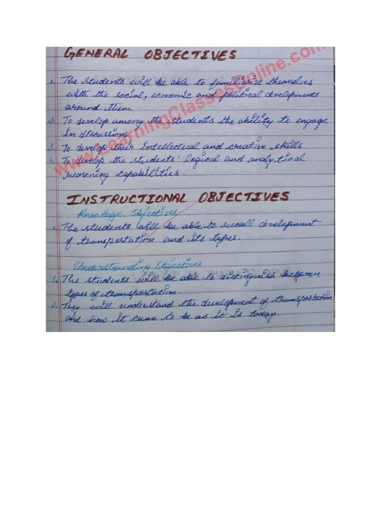 The Key Is Writing Objectives With Realistic | PDF | Educational ...
