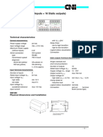 SI816N Module (8 Inputs + 16 Static Outputs) : Technical Characteristics