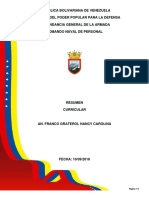 República Bolivariana de Venezuela Ministerio Del Poder Popular para La Defensa Comandancia General de La Armada Comando Naval de Personal