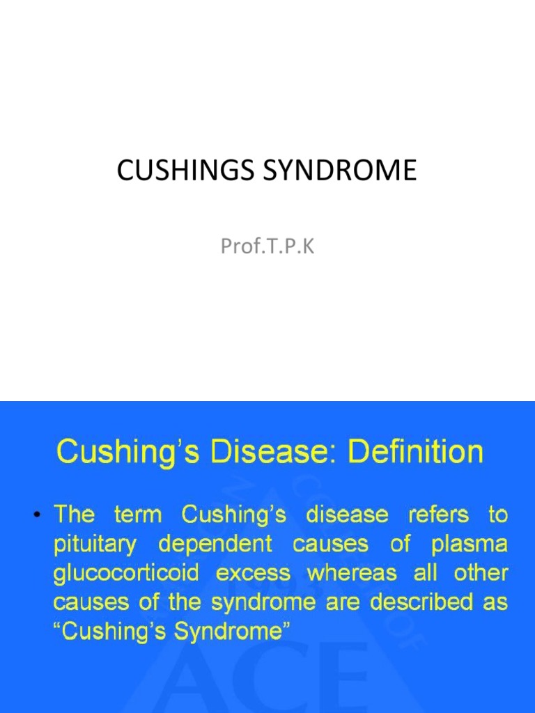 Cushings Syndrome PDF Glands Medical Specialties