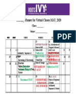VLE Planner AS-Calendar Maths