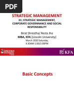 Strategic Management: Birat Shrestha/ Resta Jha