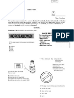 Exam Form 1 - soalan tingkatan 1 bahasa inggeris  Nature