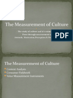 The Measurement of Culture