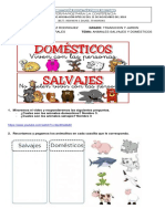 2 Periodo Tema Los Animales Salvajes y Domesticos Ciencias Naturales