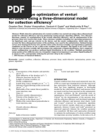 Multi-Objective Optimization of Venturi Scrubbers Using A Three-Dimensional Model For Collection Efficiency