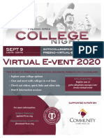 College Night Flyer 2020