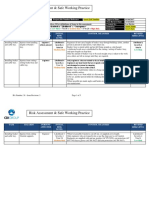 Risk Assessment & Safe Working Practice