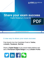 Share Your Exam Success Digitally and on Social Media