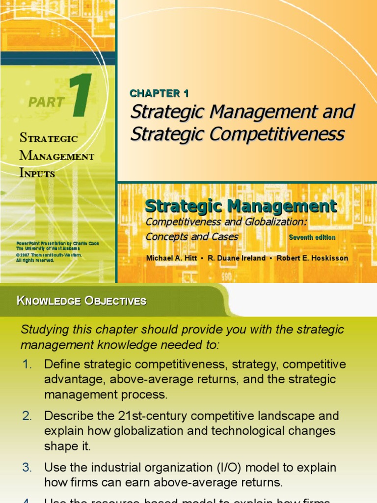 Strategic Management and Strategic Competitiveness | PDF | Competitive ...