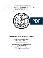 Establishment of Medical College Regulations 1999 as on 25