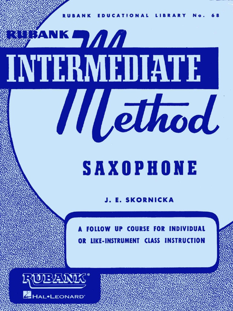 Rubank Method Saxophone Intermediate Compressed PDF PDF