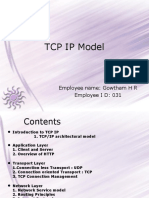 TCP IP Model: Employee Name: Gowtham H R Employee I D: 031