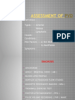 Assessment of Peripheral Vascular Disease