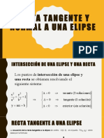 Recta Tangente y Normal A Una Elipse