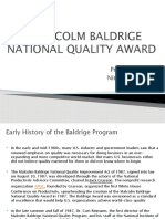 The Malcolm Baldrige National Quality Award