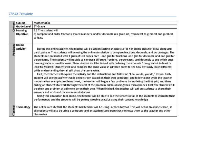 5th Grade Online Math Activity: Fractions | PDF | Fraction (Mathematics ...