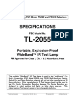Specifications: Portable, Explosion-Proof Wideband™ Ir Test Lamp