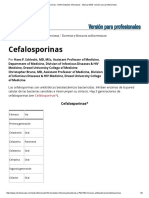 Cefalosporinas - Enfermedades infecciosas - Manual MSD versión para profesionales