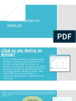 Matrices y Determinantes en MatLab