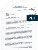 Carta Del Defensor Del Pueblo Walter Gutiérrez Al Presidente de La República Martín Vizcarra