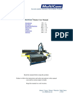 MultiCam 3000 CNC Router User Manual PDF