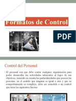 2.8 Formatos de Control